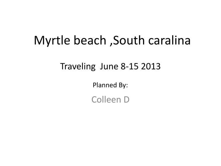 myrtle beach south caralina