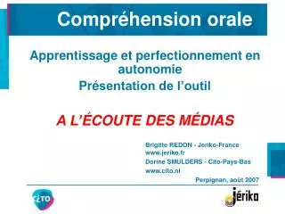 compr hension orale