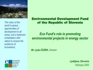 Environmental Development Fund of the Republic of Slovenia