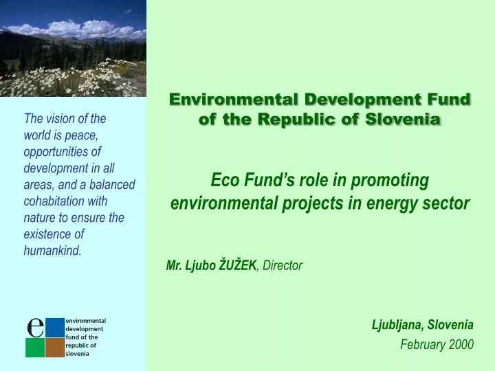environmental development fund of the republic of slovenia