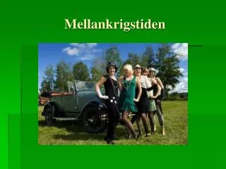 mellankrigstiden