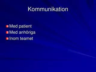 kommunikation