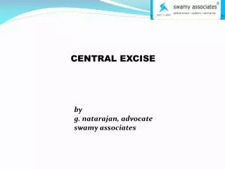 CENTRAL EXCISE