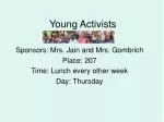 Young Activists - slide 1