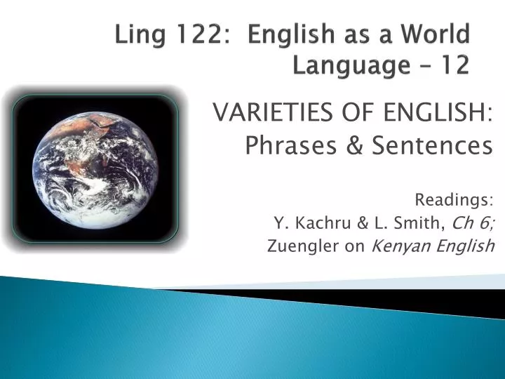 ling 122 english as a world language 12