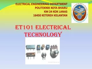 ELECTRICAL ENGINEERING DEPARTMENT POLITEKNIK KOTA BHARU KM 24 KOK LANAS 16450 KETEREH KELANTAN
