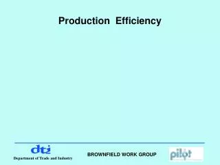 Production Efficiency