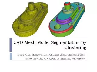 CAD Mesh Model Segmentation by Clustering
