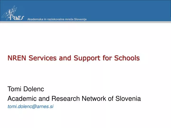 nren service s and support for schools