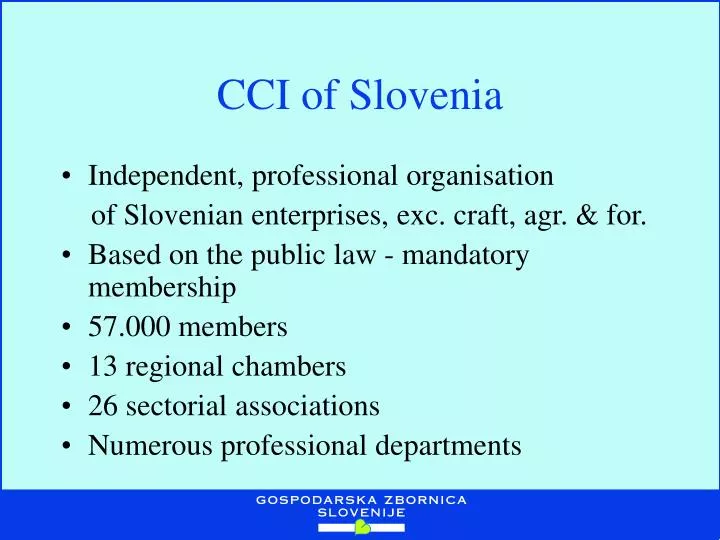 cci of slovenia