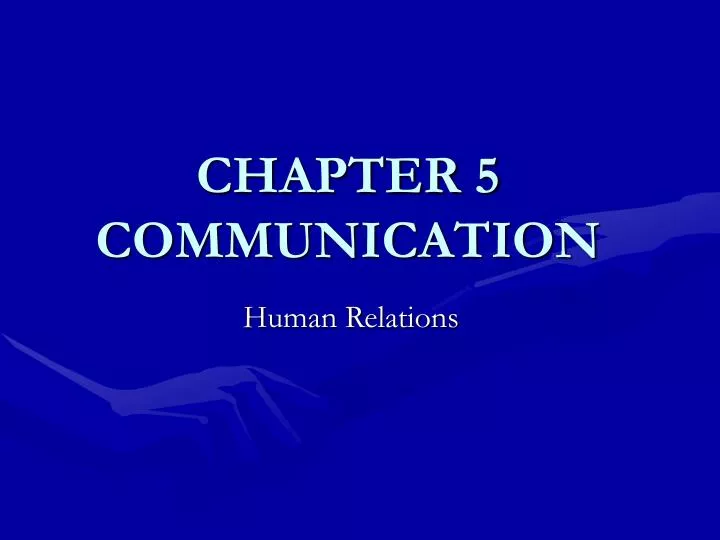 chapter 5 communication