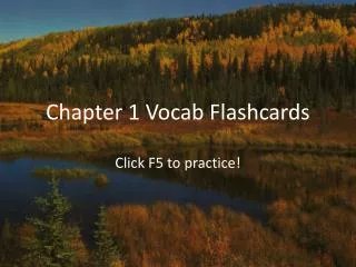 Chapter 1 Vocab Flashcards