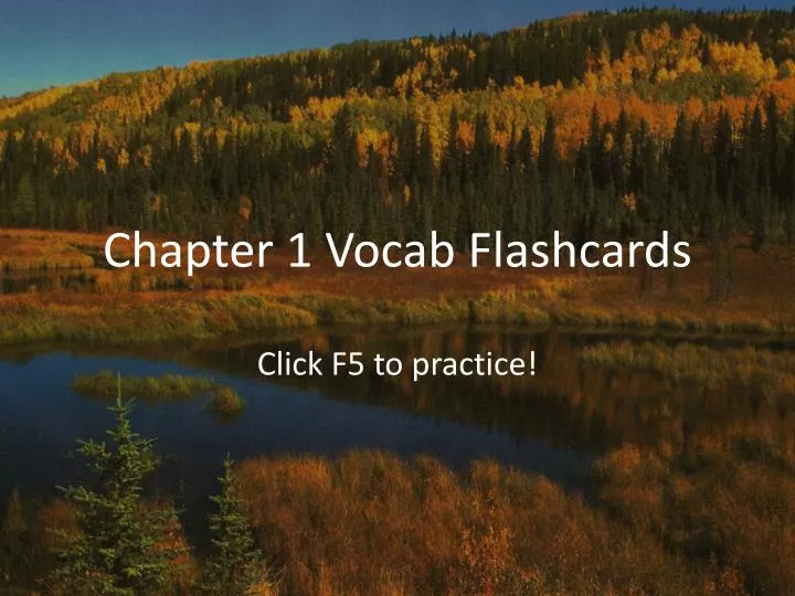 chapter 1 vocab flashcards