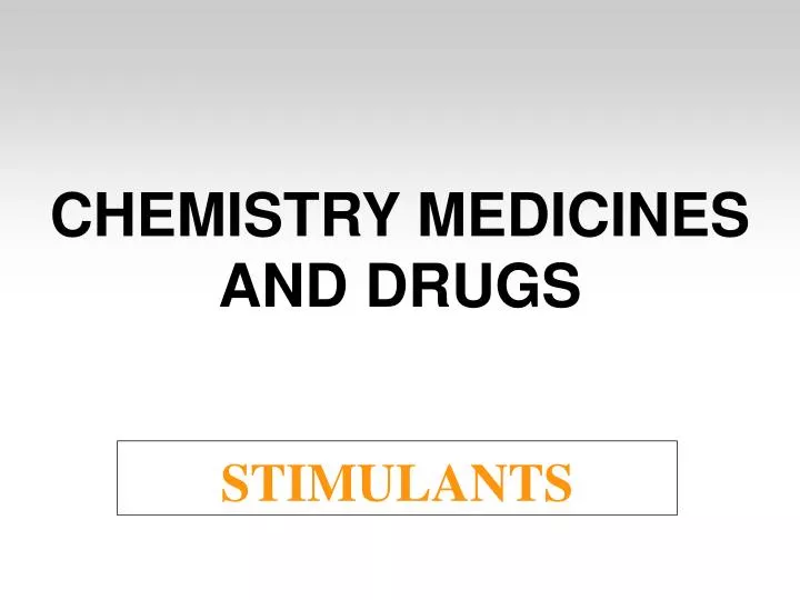 chemistry medicines and drugs