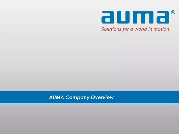auma company overview