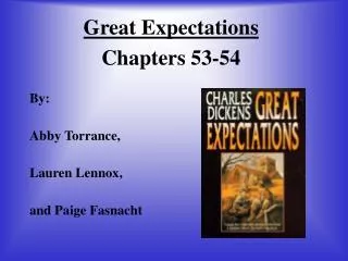 Great Expectations Chapters 53-54