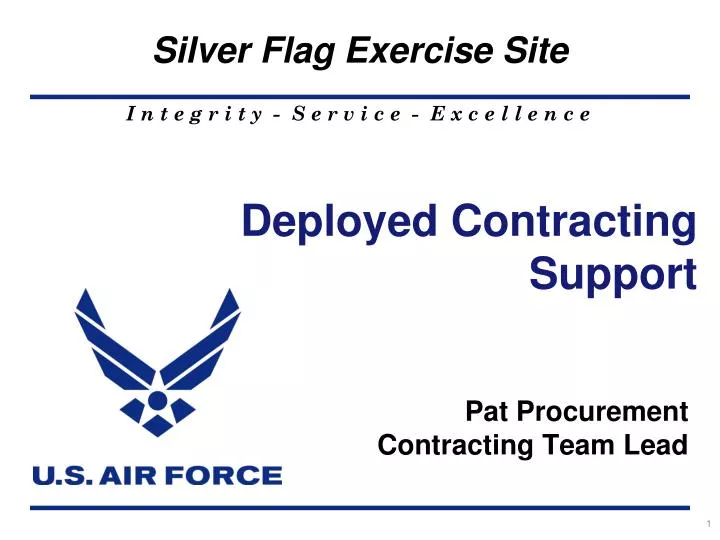 deployed contracting support