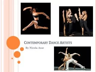 Contemporary Dance Artists