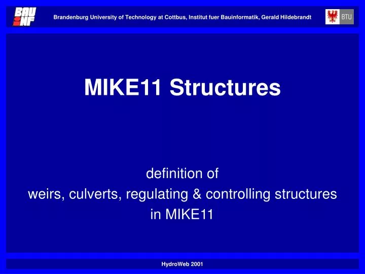 mike11 structures