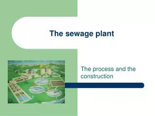 The sewage plant
