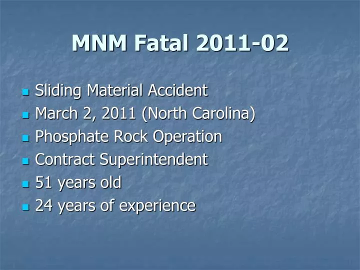 mnm fatal 2011 02