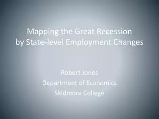 Mapping the Great Recession by State-level Employment Changes