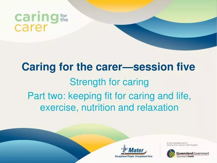 caring for the carer session five