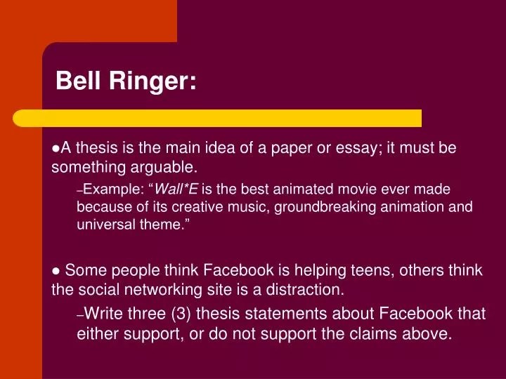 PPT - Bell Ringer: PowerPoint Presentation, Free Download - ID:3109409