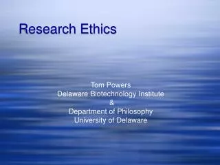 Research Ethics