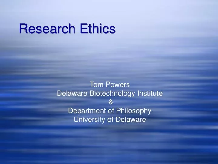 research ethics