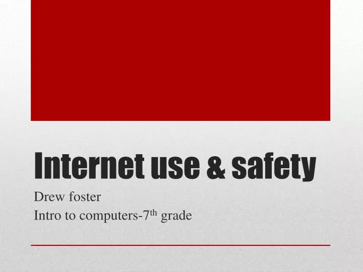 internet use safety