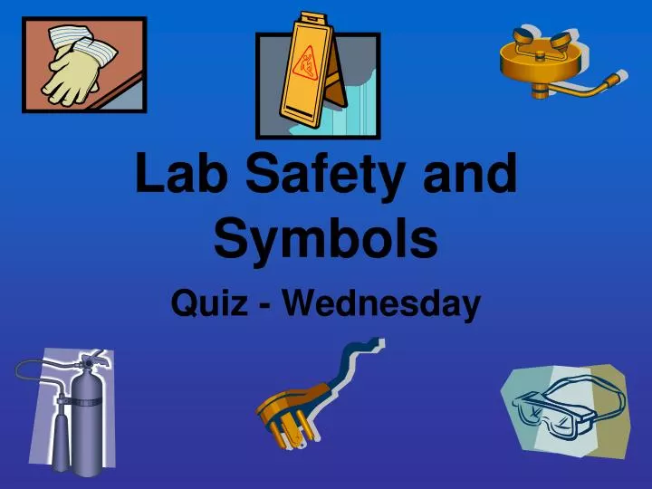 lab safety and symbols