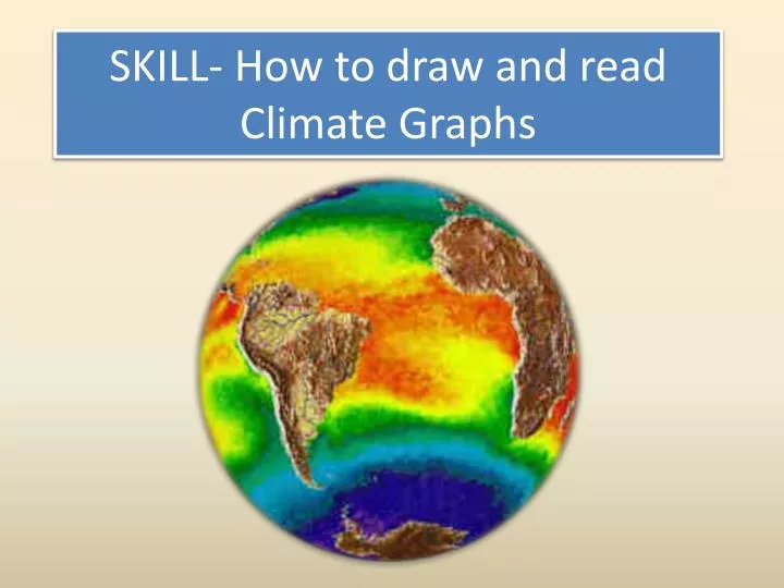 skill how to draw and read climate graphs