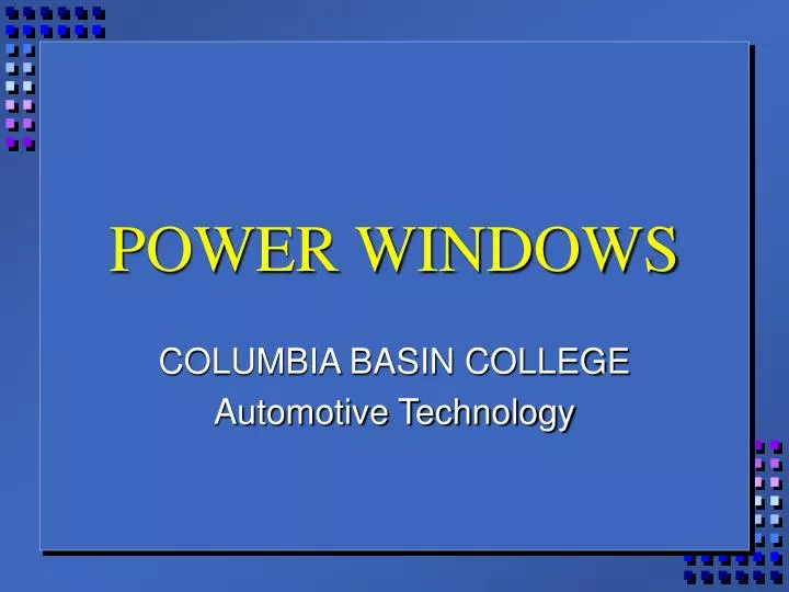 power windows