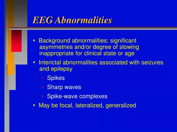 eeg abnormalities