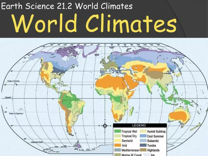 earth science 21 2 world climates