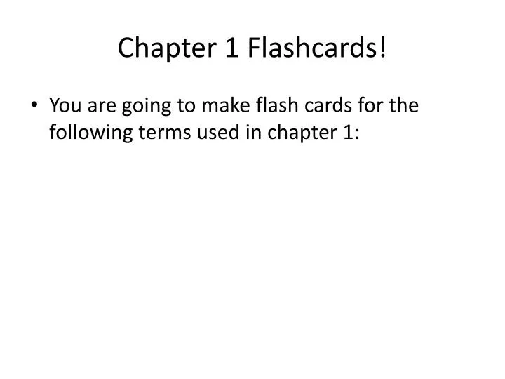 chapter 1 flashcards