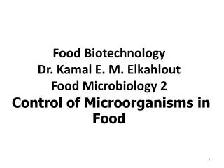 Definitions Controlling access of microorganisms Control By Physical Removal Centrifugation