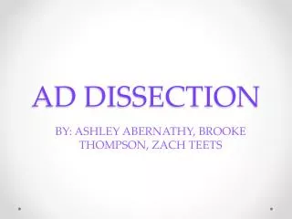 AD DISSECTION