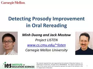 Detecting Prosody Improvement in Oral Rereading