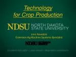 Technology for Crop Production - slide 1