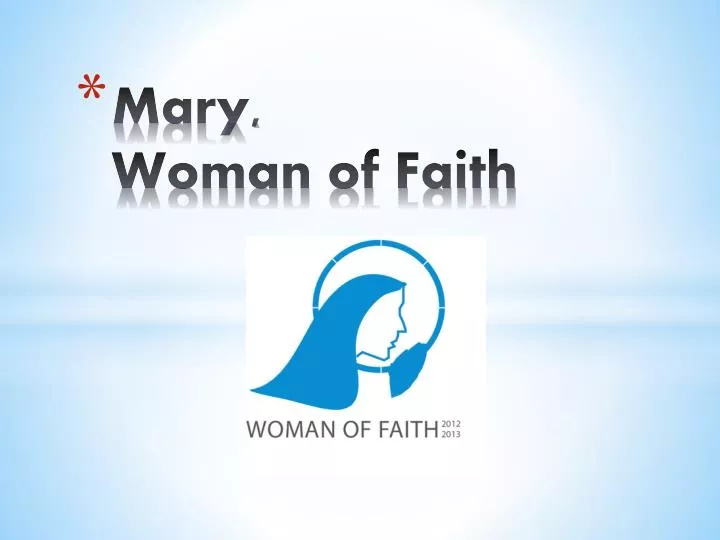 mary woman of faith