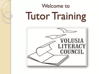 Welcome to Tutor Training
