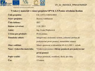 vy 32 inovace ppm10760n p