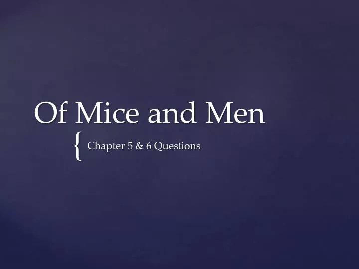 of mice and men