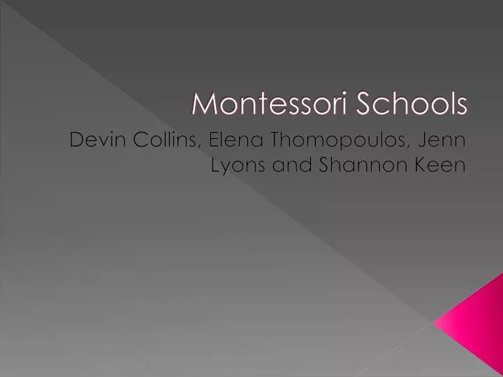 montessori schools
