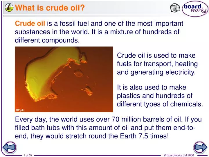 what is crude oil