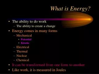 what is energy