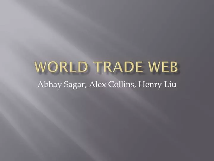 world trade web