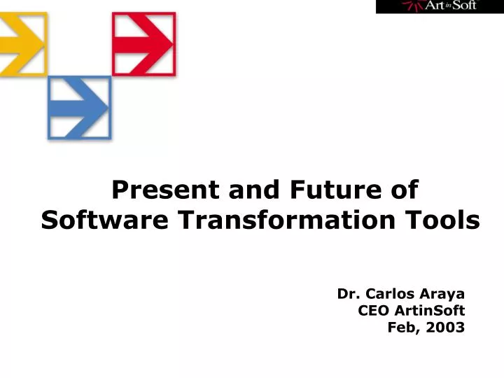 present and future of software transformation tools